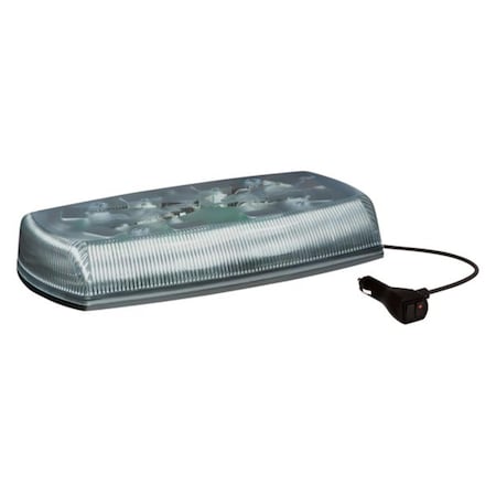 Whole-In-One 15 in. LED Clear Lens Emergency Light with Magnet Mount - Amber WH3646282